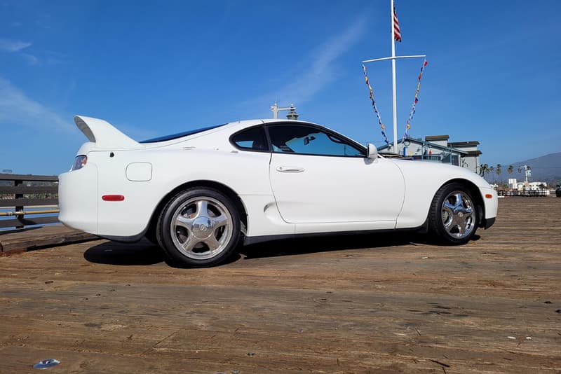 1995 Toyota Supra Mk4 Turbo Six-Speed Manual 2JZ Twin Stock JDM Japanese Classic Sportscar Stock Upgrades Bring a Trailer Auction