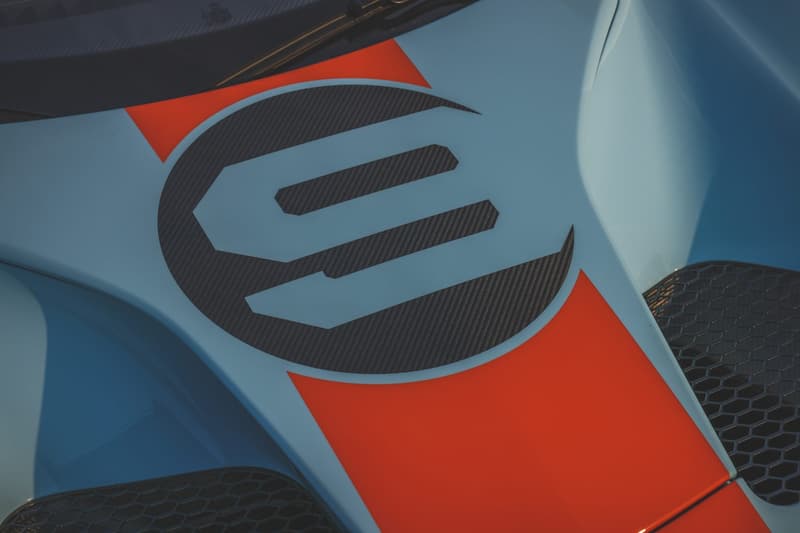 2019 Ford GT Heritage Edition Gulf-Inspired Blue Orange Livery Paint Job Rare American Muscle Super Car Bring a Trailer Auction Supercar