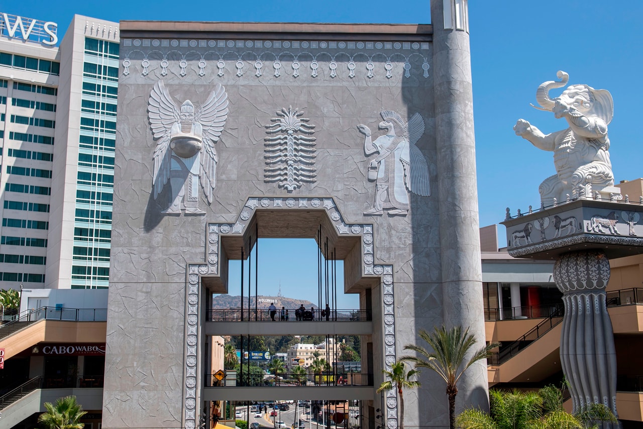 Oscars Hollywood & Highland White Elephant Statues Makeover Renovation D.W. Griffith