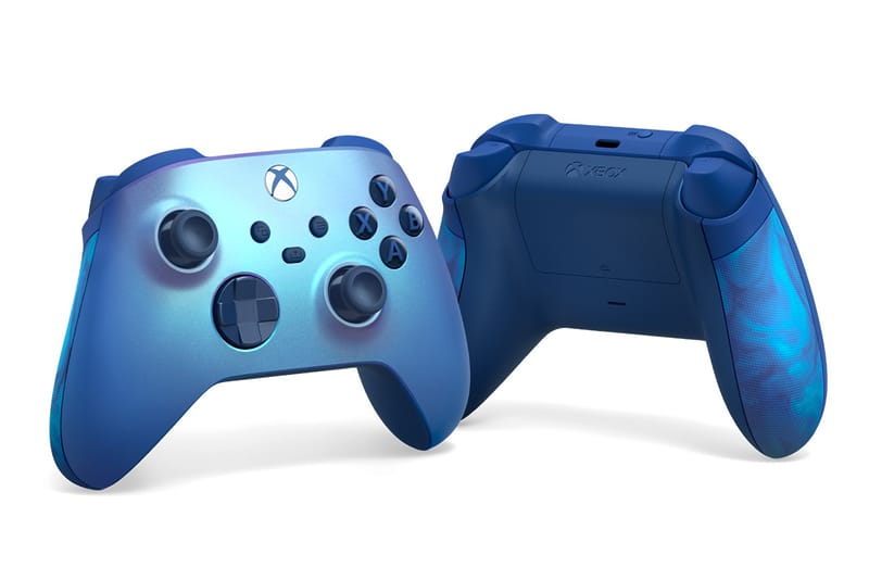 blue xbox controller
