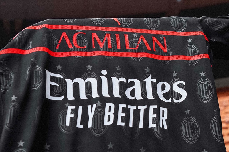 AC Milan Third Jersey 2021/22 by PUMA black emirates serie a football season