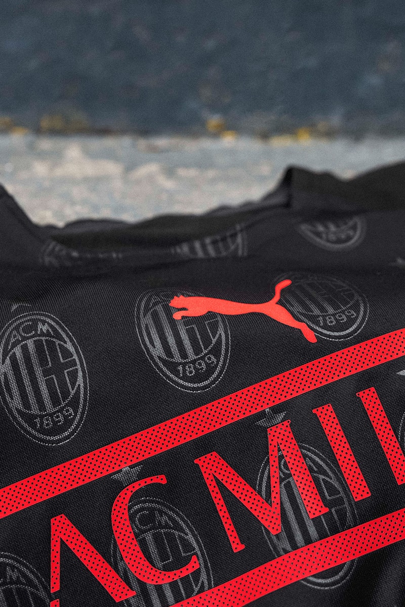 AC Milan Third Jersey 2021/22 by PUMA black emirates serie a football season