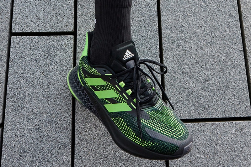 adidas running 4dwfd pulse core black signal green carbon Q46451 official release date info photos price store list buying guide