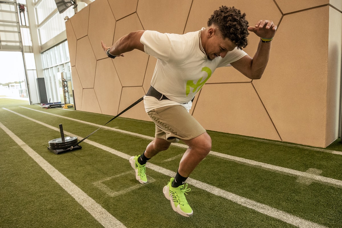 adidas Unveils Signature Patrick Mahomes Training Shoe Mahomes 1.0 Impact Flx nfl kansas city chiefs quarterback 