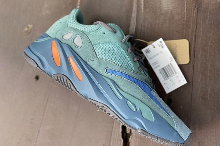 kanye west adidas yeeezy boost 700 fadazu faded azure blue orange official release date info photos price store list buying guide
