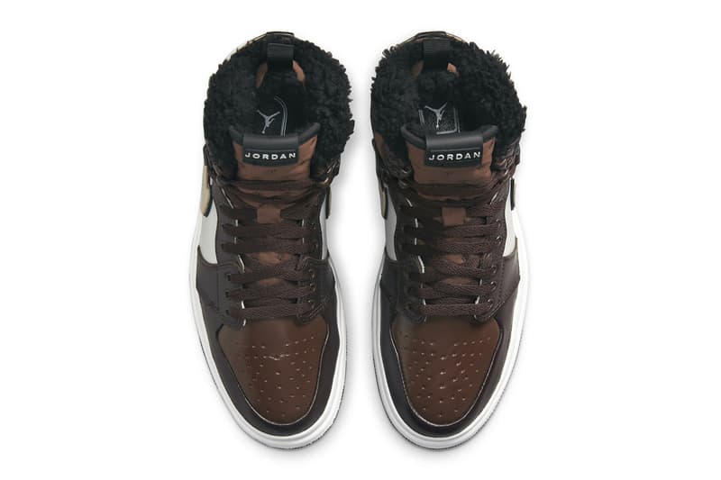 Air Jordan 1 Fur-Lined Acclimate "Chocolate" DC7723-200 Jordan Brand Release 2021