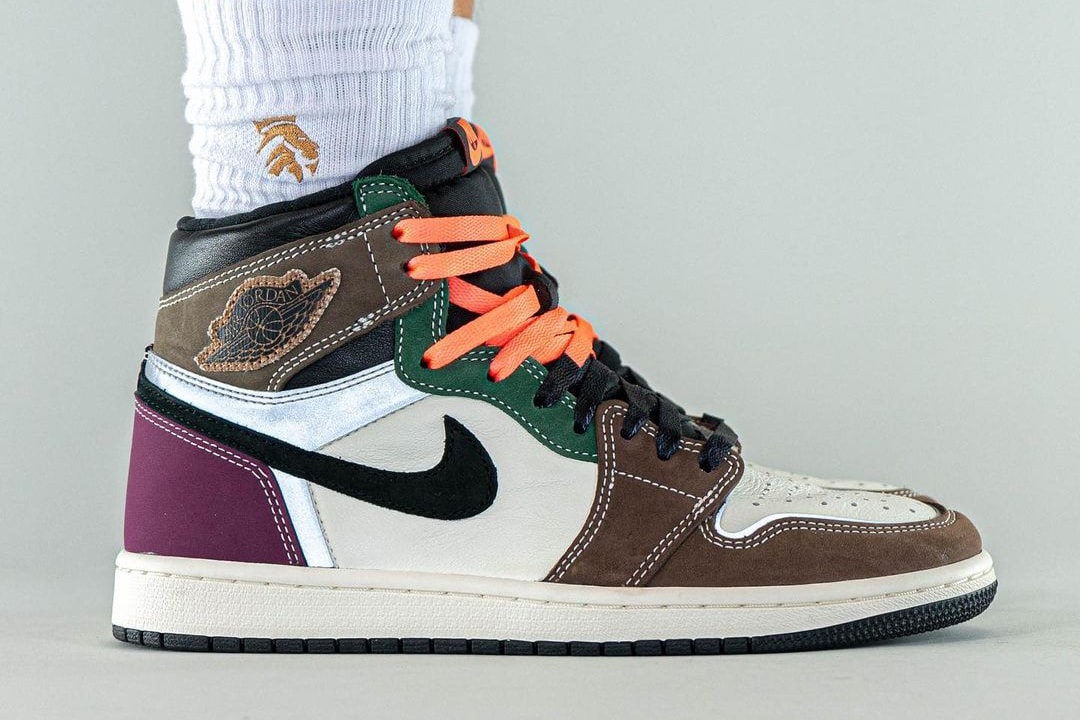 air michael jordan brand 1 hand crafted Black Archaeo Brown Dark Chocolate orange green blue white DH3097 001 official release date info photos price store list buying guide