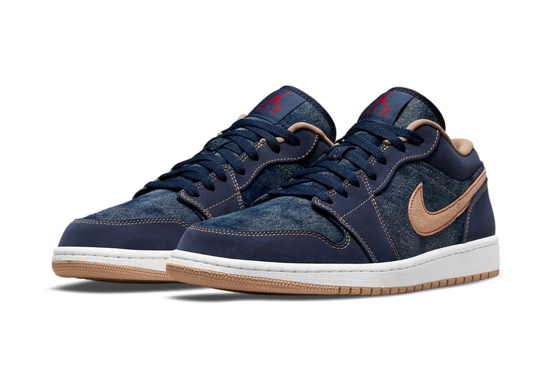 nike air jordan 1 low washed denim