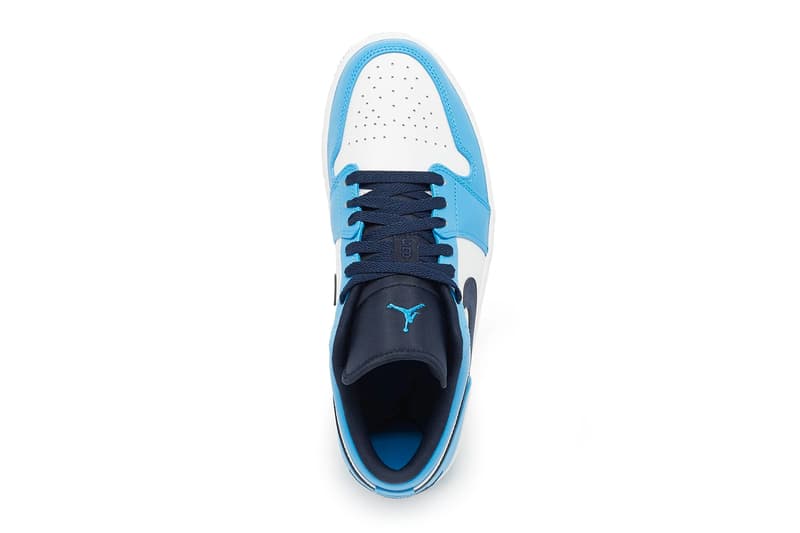 Air Jordan 1 Low "UNC" 553558-144 Release Info Jordan Brand University of North Carolina Tar Heels