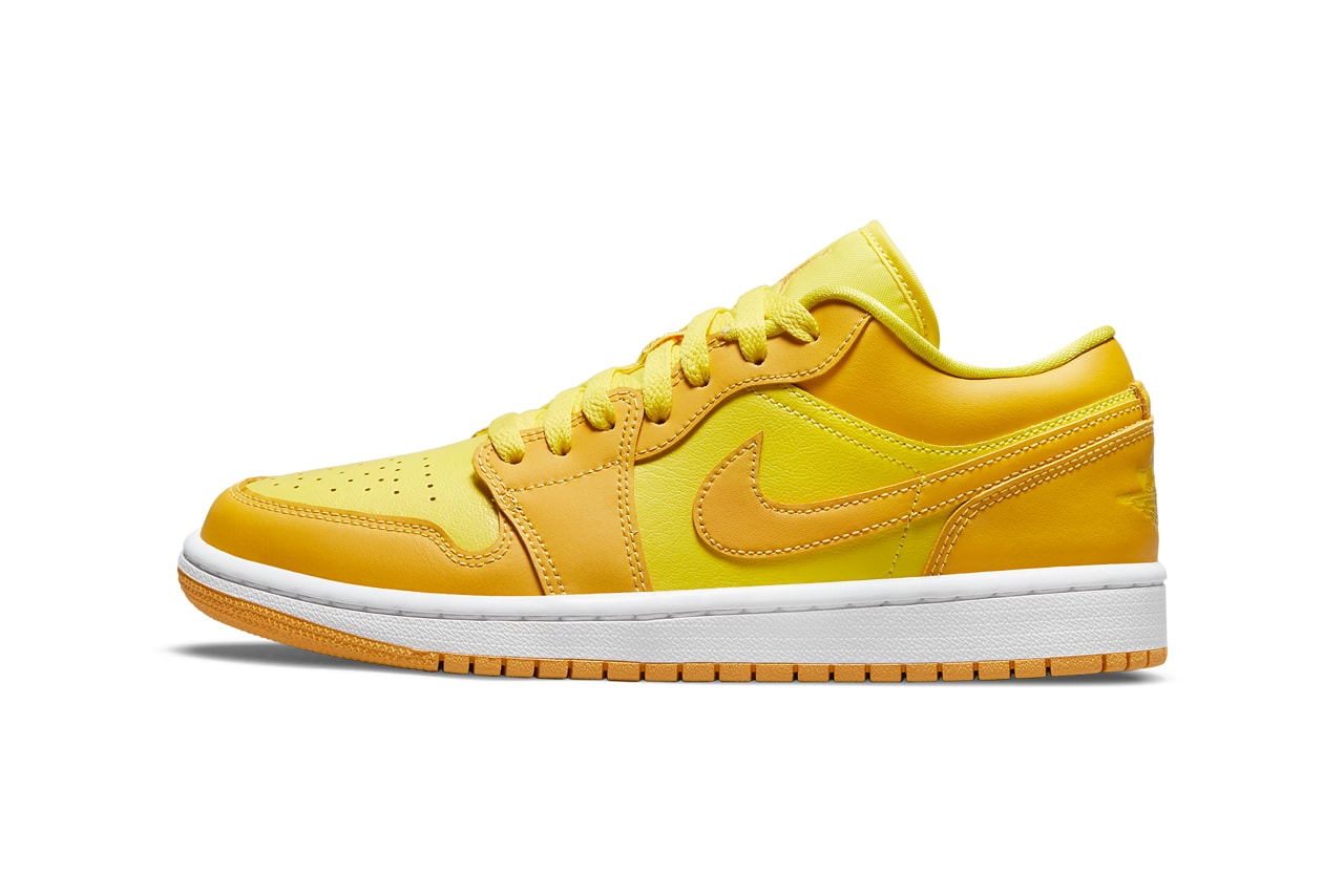 air michael jordan brand 1 low yellow strike pollen white DC0774 700 official release date info photos price store list buying guide