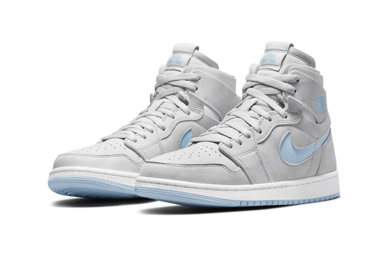 light blue and gray jordans