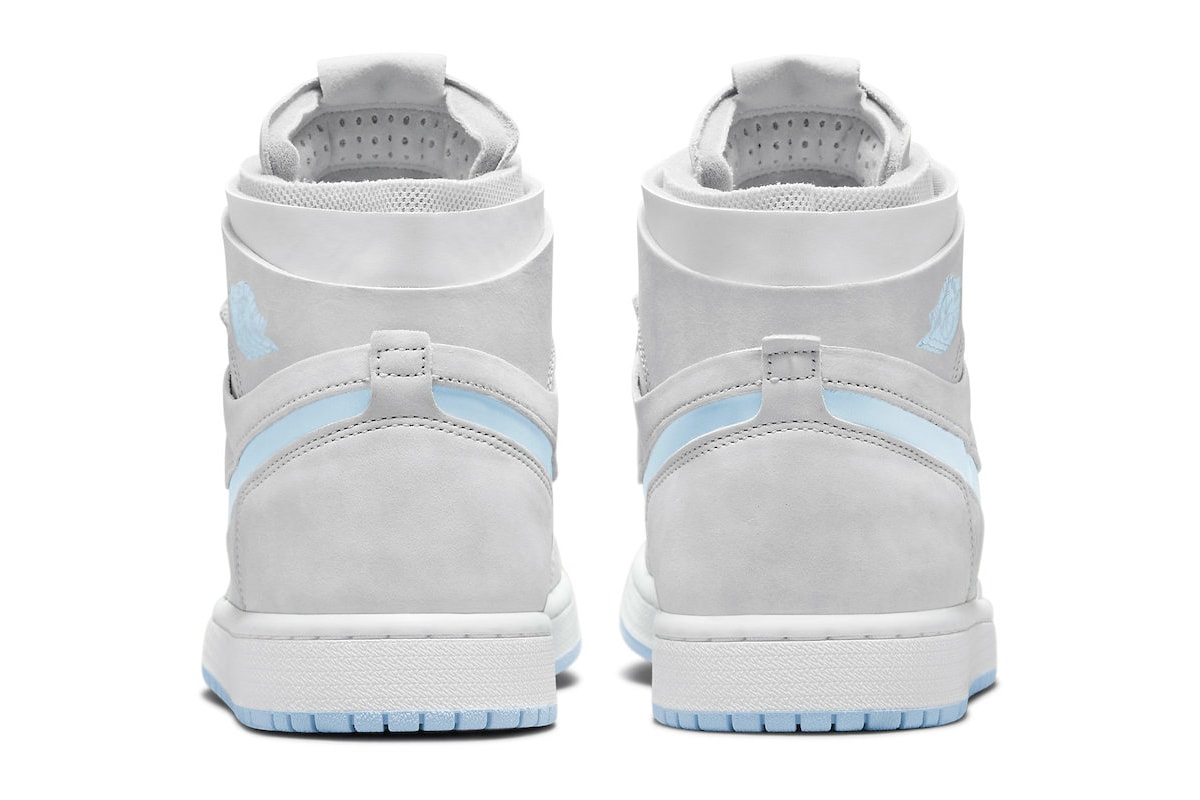 Air Jordan 1 Zoom Comfort Cool Gray Baby Blue CT0979-004 Jordan Brand Release 2021