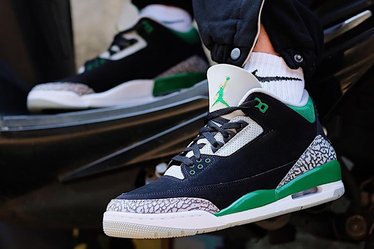 Here's an On-Foot Look at the Air Jordan 3 "Pine Green"