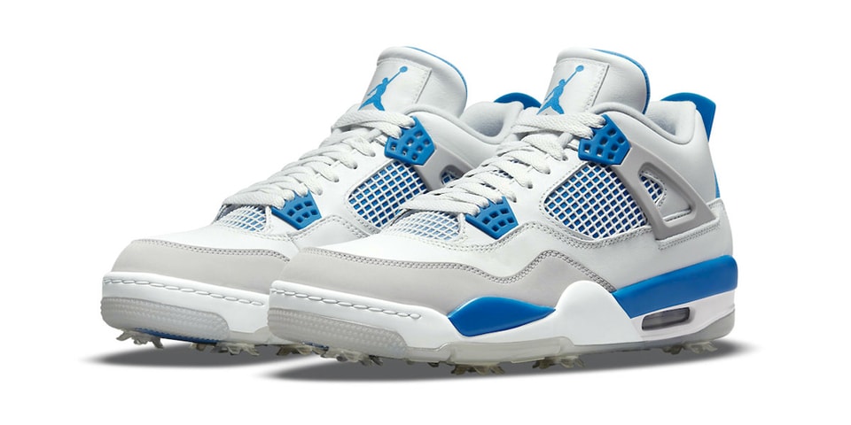 White Jordan Military Blue 2021 J4 Retro Military Blue