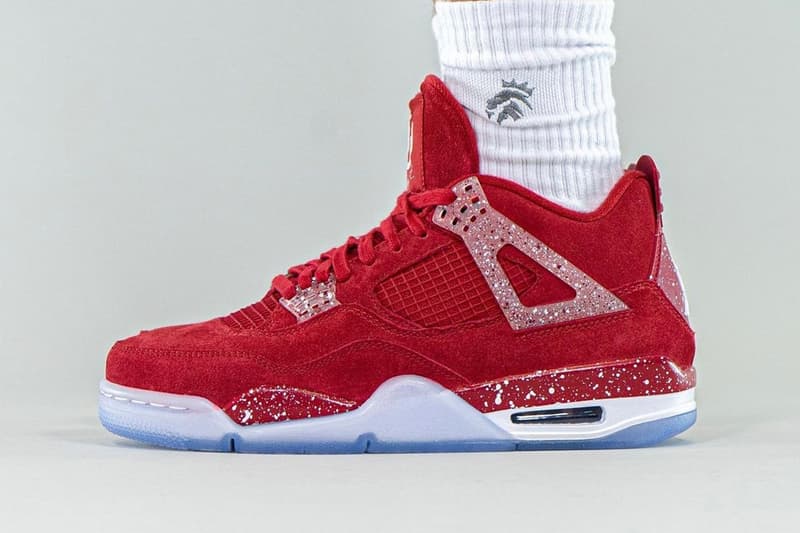 Air Jordan 4 Oklahoma Sooners PE On-Foot Photos Release