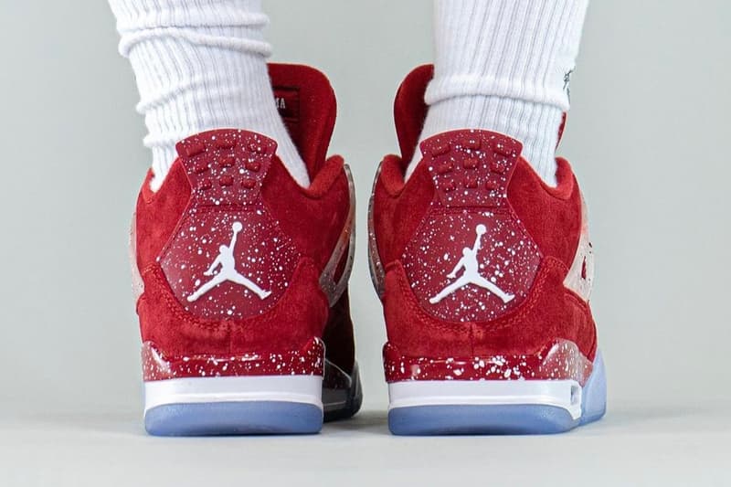 Air Jordan 4 Oklahoma Sooners PE On-Foot Photos Release