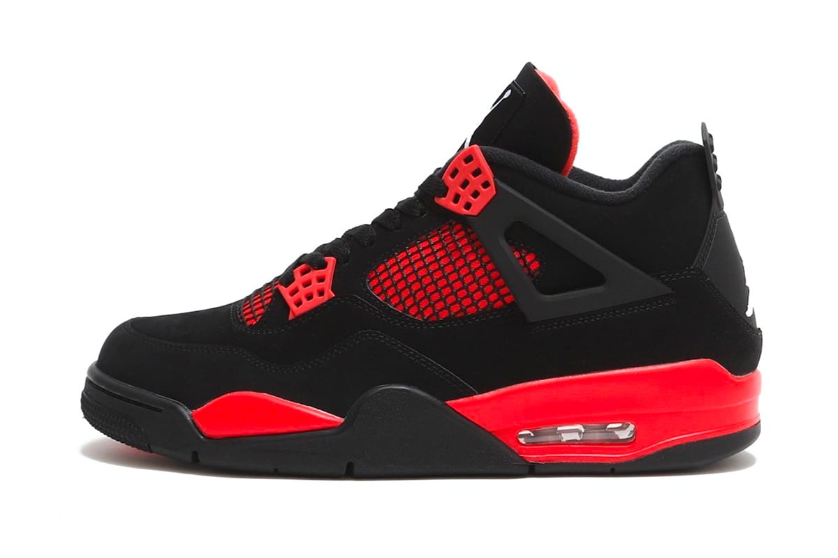 black and red jordans 4 release date