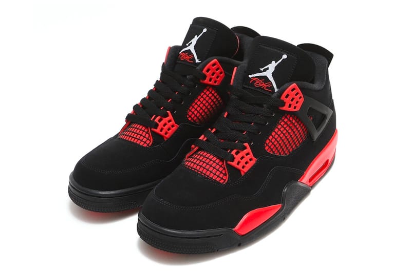 black red air jordan 4