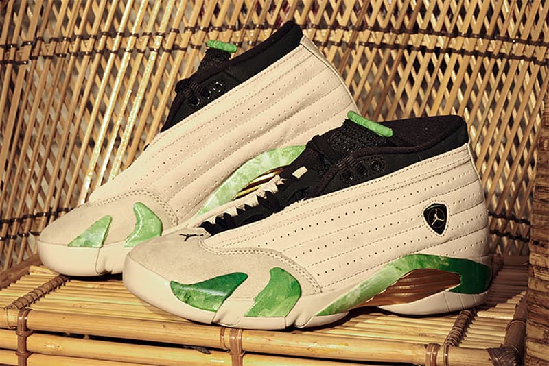 aleali may air jordan 14 low fortune DJ1034 200 jade green release date info store list buying guide photos price motobike culture apparel jordan brand  