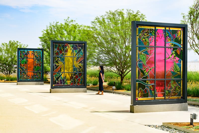 Amir H. Fallah Created Stained Glass “Portals” for the LA County Department of Mental Health