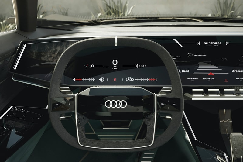 Audi Skysphere Concept Is a Futuristically Sleek EV Roadster shape shiffting electric powered luxury wheelbase auto union 