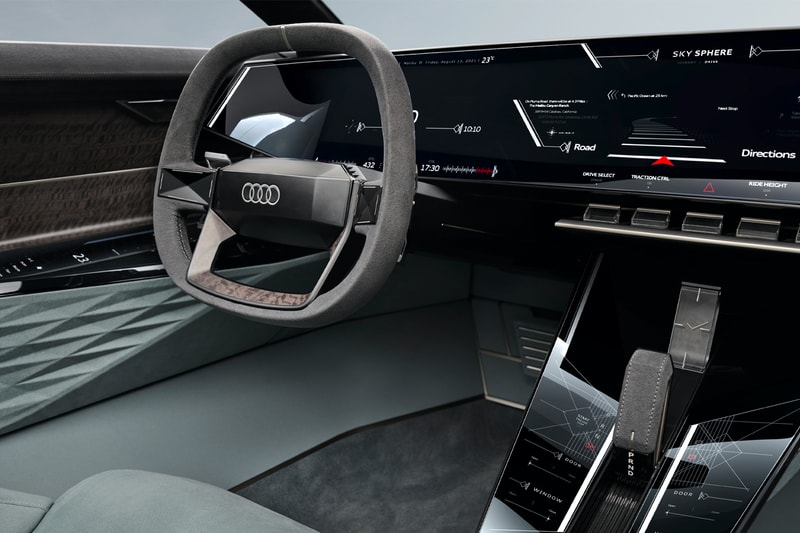 Audi Skysphere Concept Is a Futuristically Sleek EV Roadster shape shiffting electric powered luxury wheelbase auto union 
