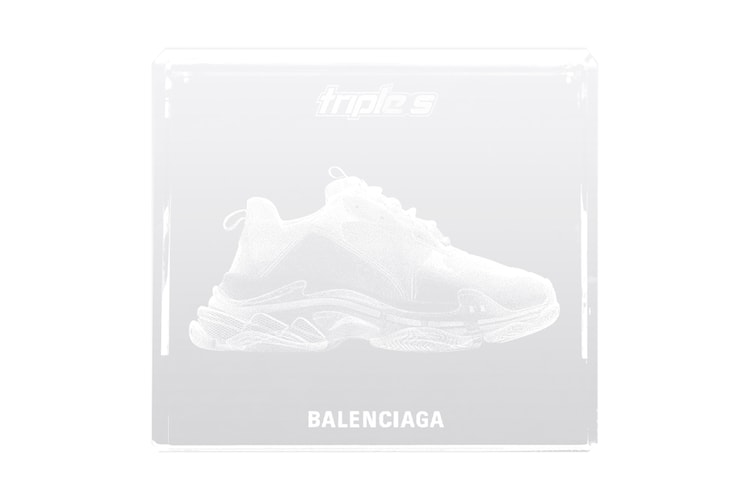 Balenciaga Immortalizes Triple S Sneaker and More in Laser Cube Crystal Glass Sculptures