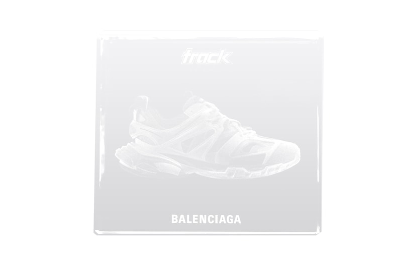 Balenciaga X-Pander Triple S Track Sneaker Tyrex Laser Cube Crystal Glass Homeware Interior Design Demna Gvasalia 3D Sculpture