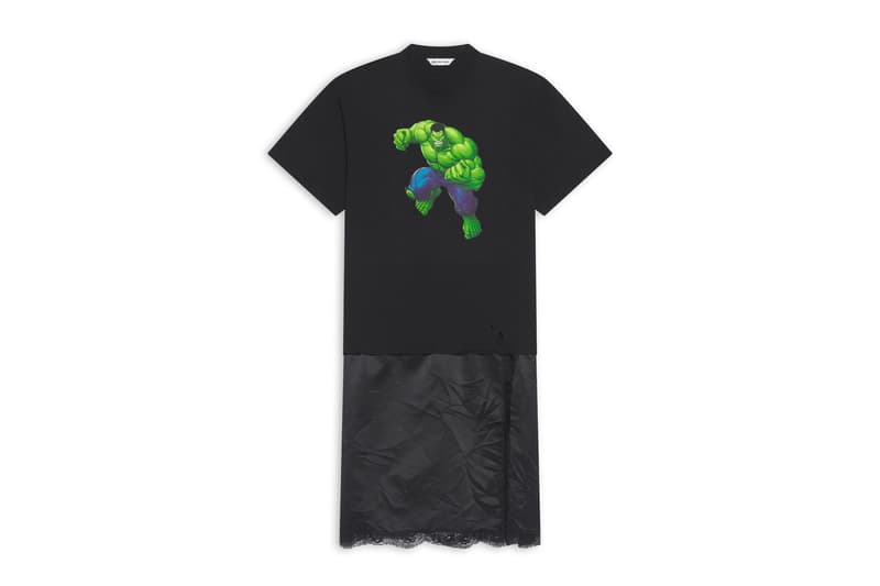 Balenciaga Hulk Capsule Release comics hoodies bags accessories fashion Marvel 