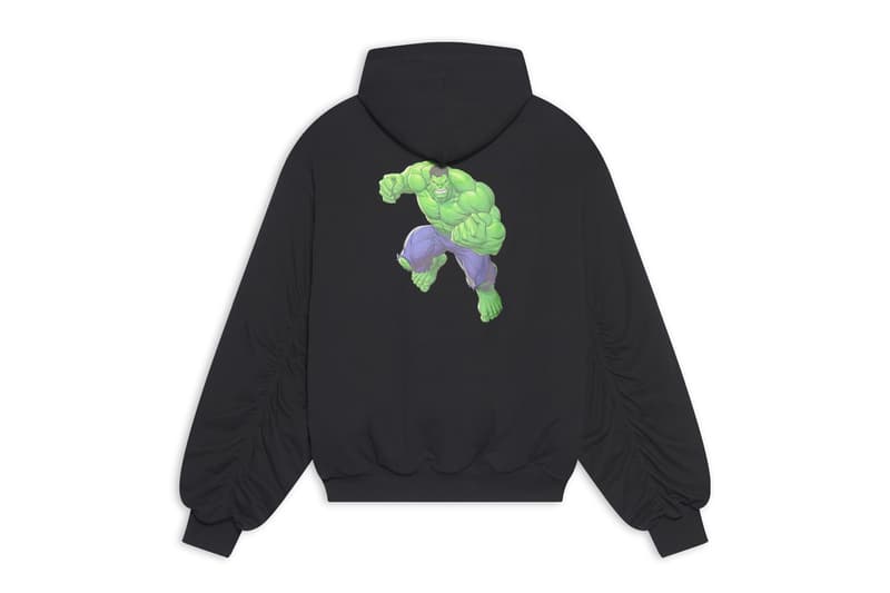 Balenciaga Hulk Capsule Release comics hoodies bags accessories fashion Marvel 