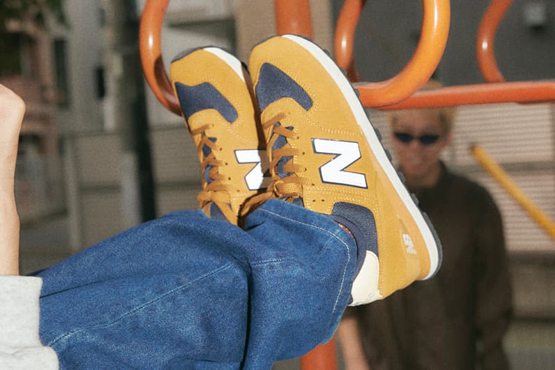 billys tokyo new balance 574 exclusive ml574yb2 tan wheat navy blue official release date info photos price store list buying guide