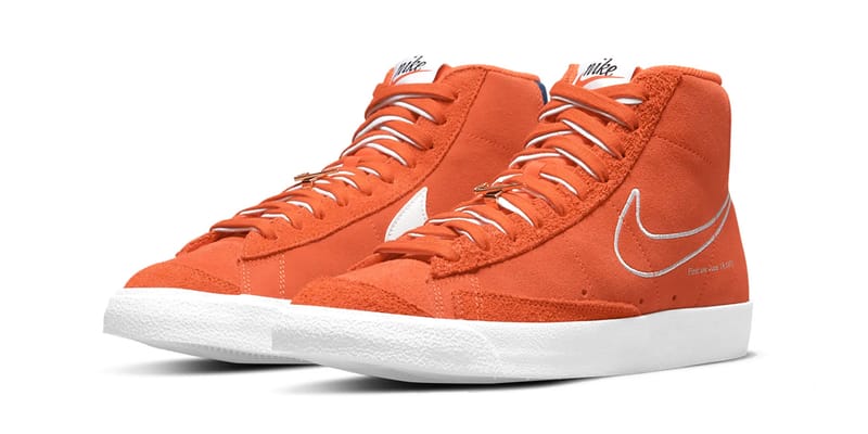 nike blazer mid 77 first use orange