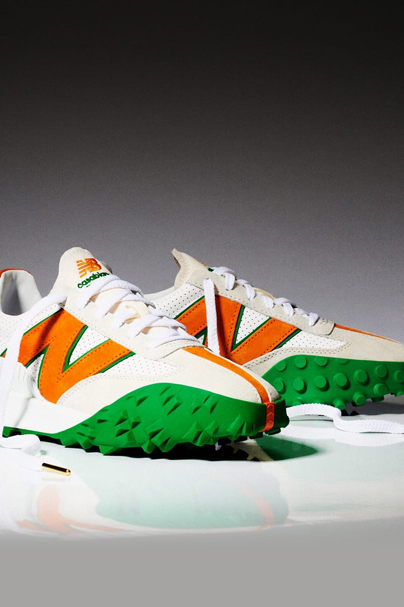 new balance orange green