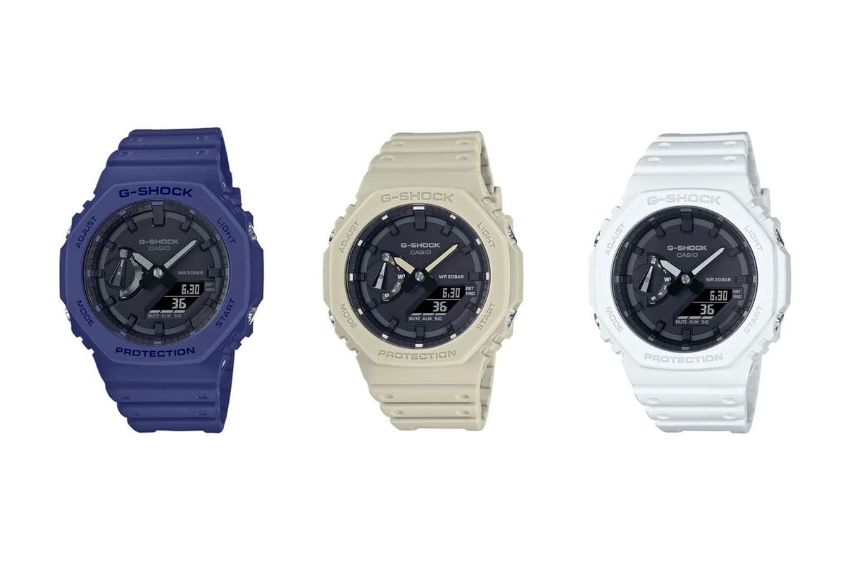 G-SHOCK CasiOak Blue, Tan and White Colorways | Hypebeast