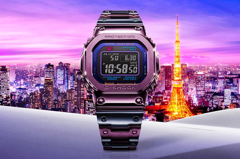Casio G-shock Twilight Tokyo GMW-B5000PB watch Japan City IP stainless steel watches 