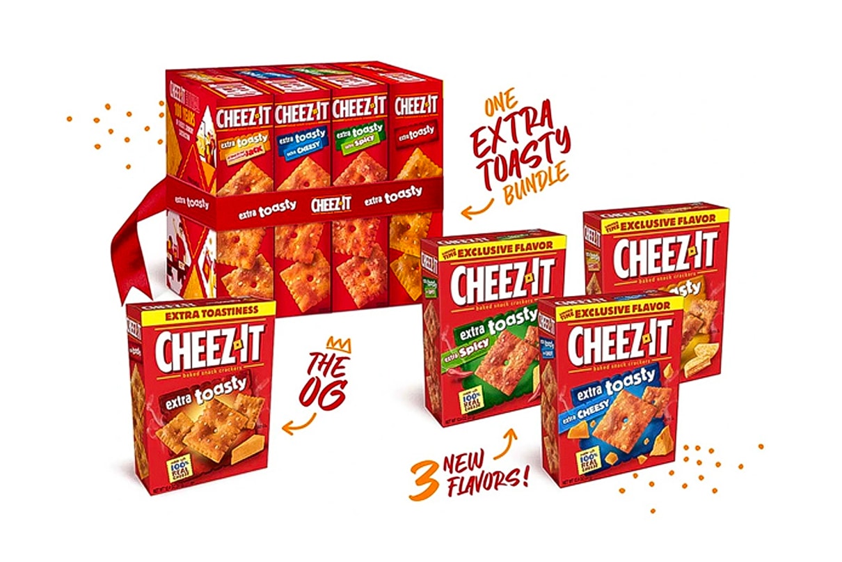 Cheez-It HQ Online Website Launch Extra Toasty Cheese Cracker Snacks