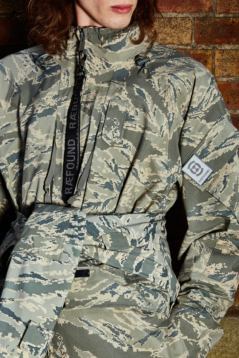 christopher raeburn raefound upcycled curated vintage military wear release details lookbook