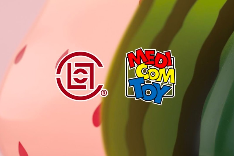 CLOT medicom toy bearbrick watermelon and strawberry fruit inspired edison chen kevin poon juice collaboration series release