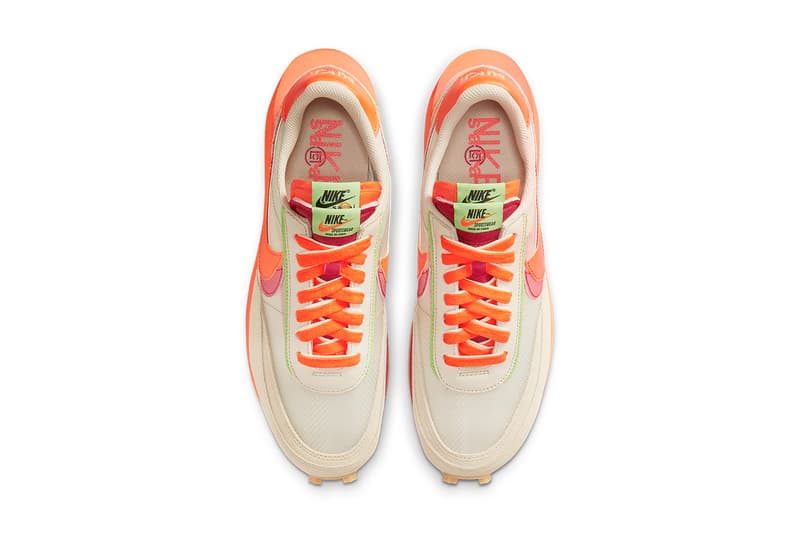 clot sacai nike ldwaffle orange DH1347 100 release date info store list buying guide photos price. 