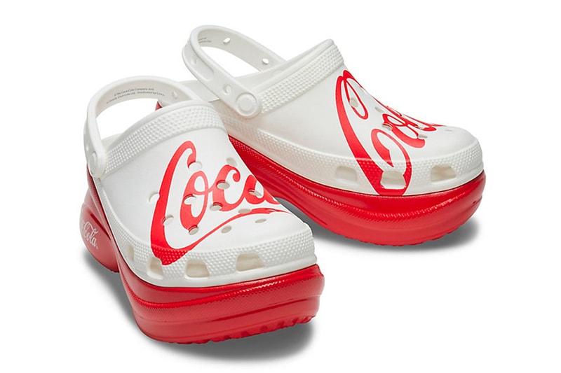 Coca-Cola light Crocs Bay Clogs Limited edition collaboration women red white grey Jibits backstrap charm release drop reveal  info 