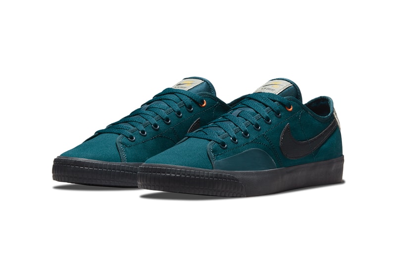 daan van der linden nike sb skateboarding blazer low court midnight turquoise jade horizon dark sulfur CZ5605 301 official release date info photos price store list buying guide
