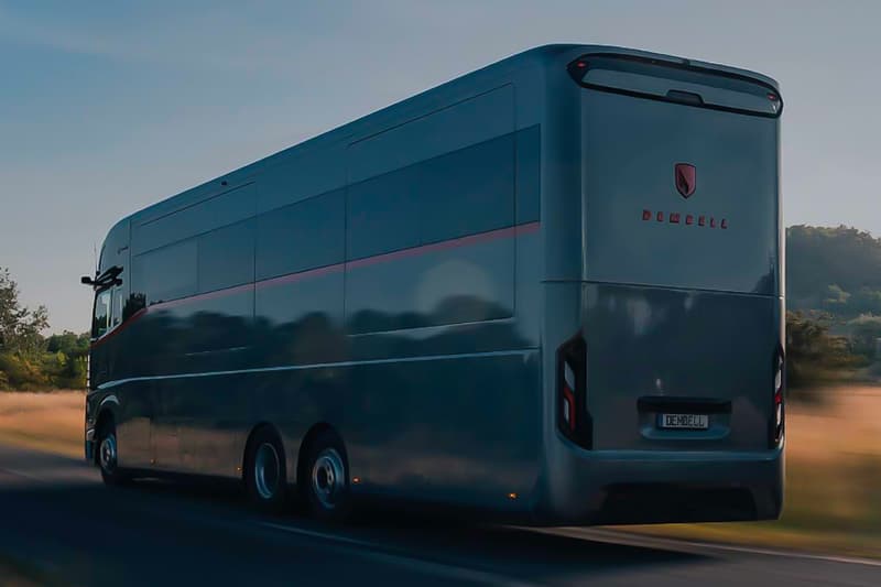 Dembell Reveals a Luxurious Land Yacht small garage side package room king size bed Actros solar panel suite 