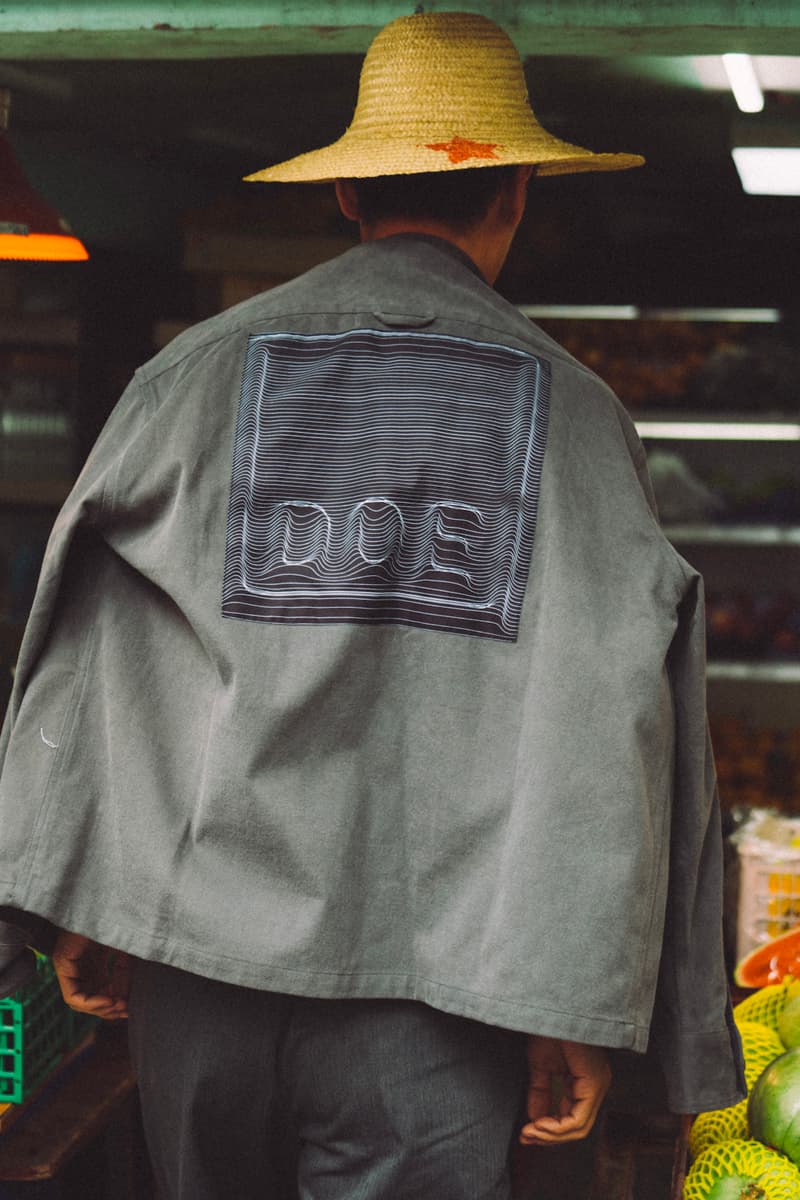Doe Shanghai fall autumn winter 2021 fw21 lookbook time water portrait hoodie t shirt jacket shirt denim collection release info