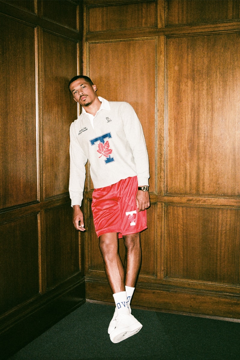 Drake's OVO Drops Co-Branded Collection With University of Toronto tdot uoft maple leaf logo canada owl kylie masse quarter zips hooded sweatshirts october's very own 