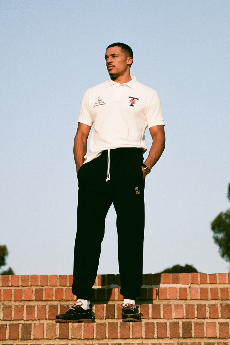 Drake's OVO Drops Co-Branded Collection With University of Toronto tdot uoft maple leaf logo canada owl kylie masse quarter zips hooded sweatshirts october's very own 