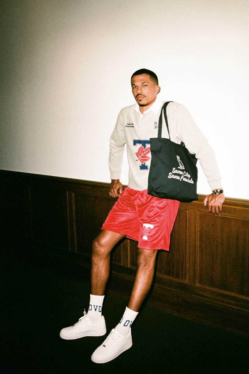 Drake's OVO Drops Co-Branded Collection With University of Toronto tdot uoft maple leaf logo canada owl kylie masse quarter zips hooded sweatshirts october's very own 
