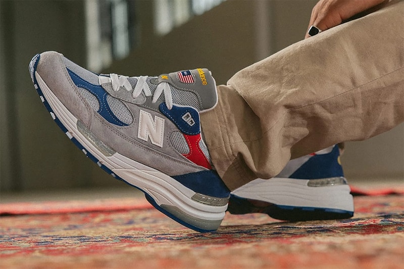 dtlr new balance 992 varsity gray blue red yellow release date info store list buying guide photos price 