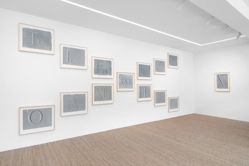 Ed Ruscha Dedicated Stone Gagosian Exhibition