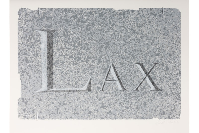Ed Ruscha Dedicated Stone Gagosian Exhibition 