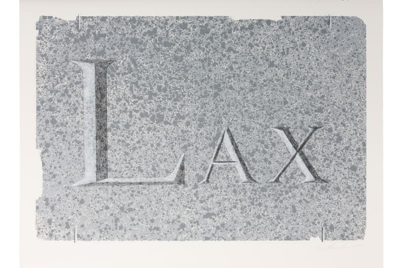 Ed Ruscha Dedicated Stone Gagosian Exhibition
